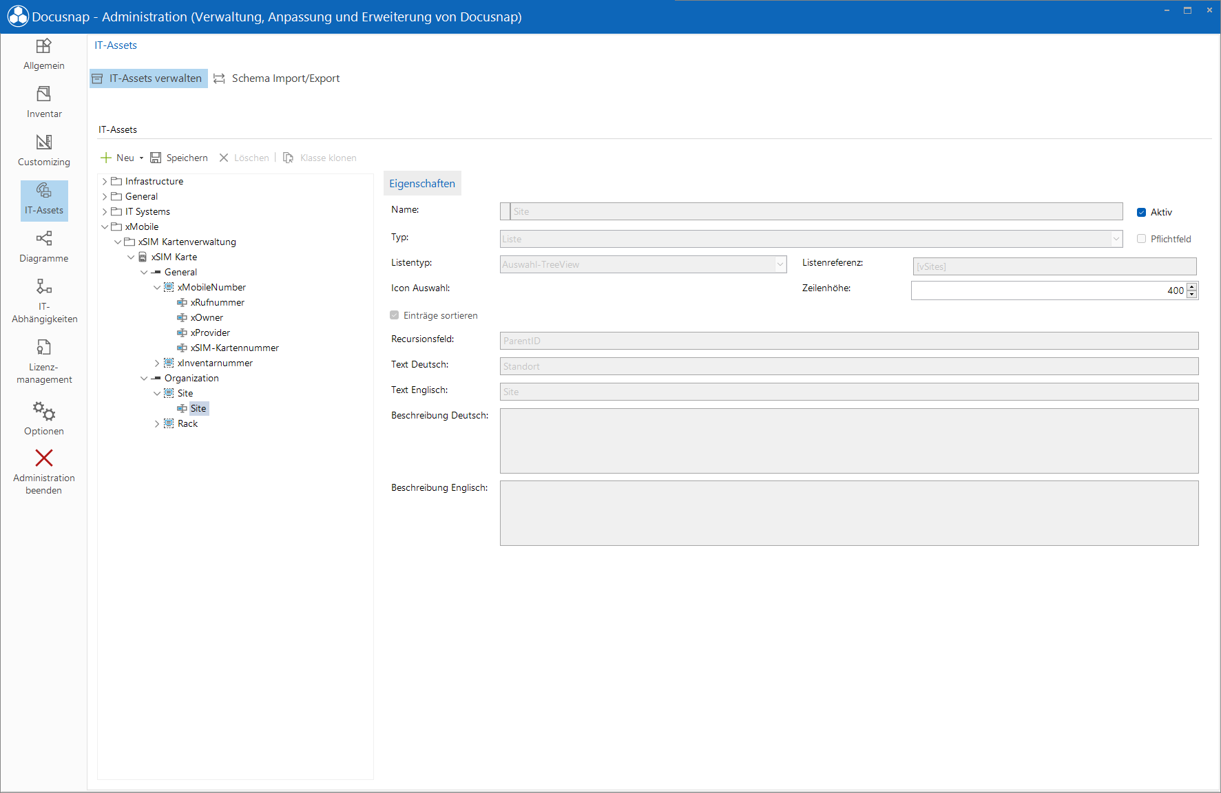 [Docusnap Administration Inventar IT Assets Eigenschaft Docusnap Administration Inventar IT Assets Eigenschaft