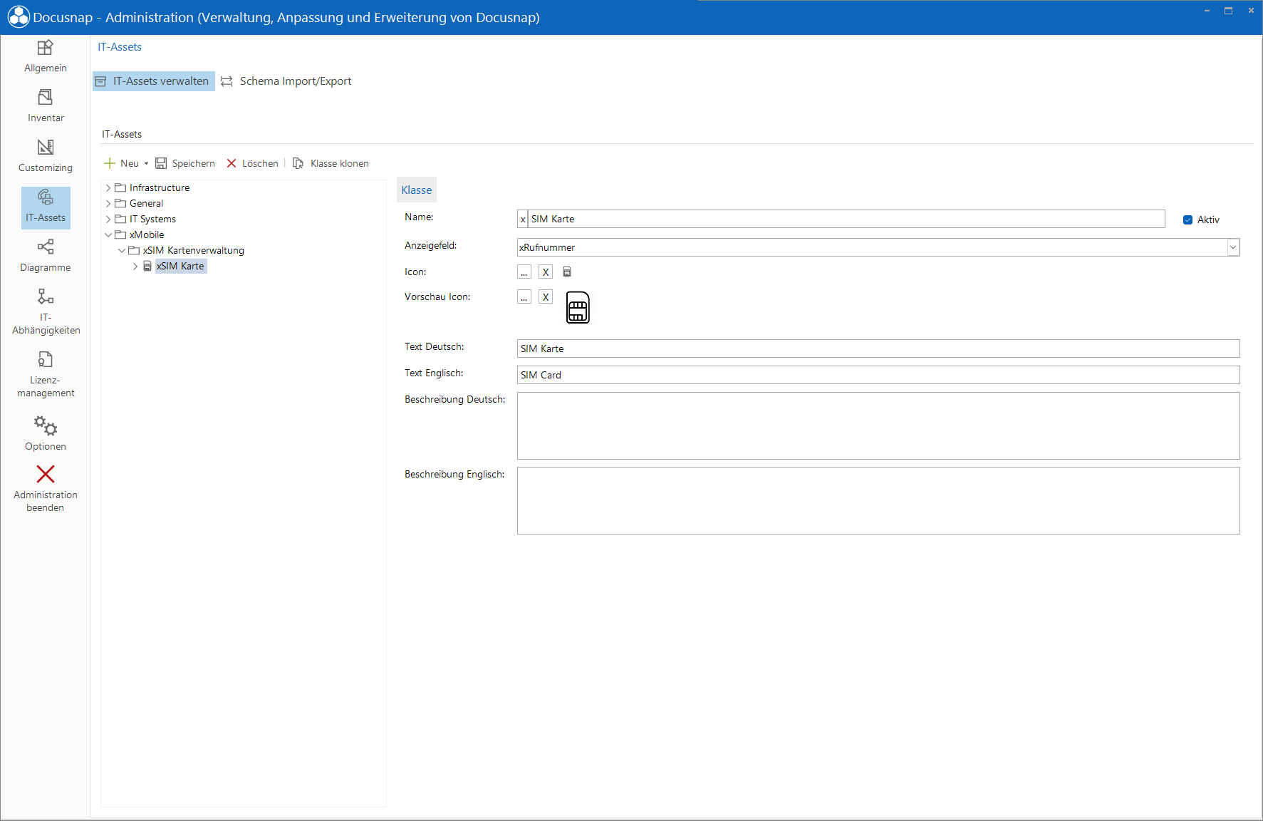 Docusnap Administration Inventar IT Assets Klasse Docusnap Administration Inventar IT Assets Klasse