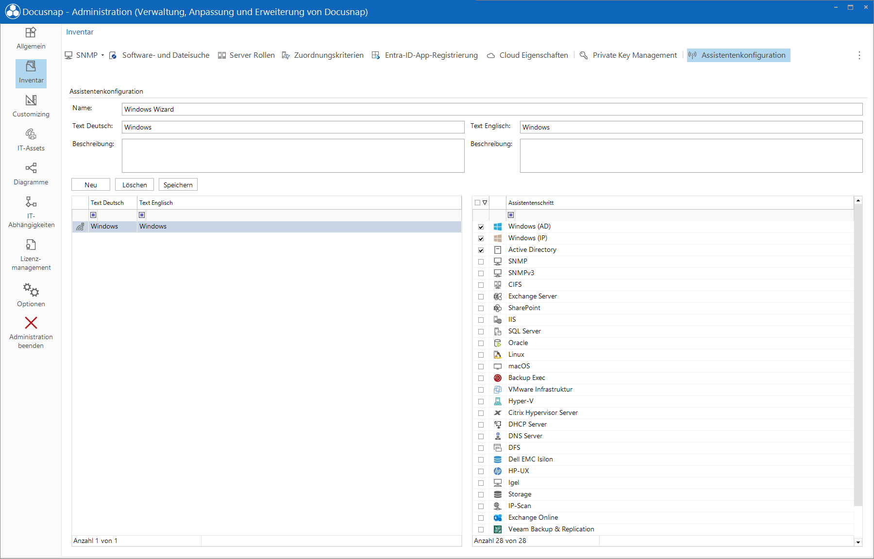 Docusnap Administration Inventar Assistenten Docusnap Administration Inventar Assistenten