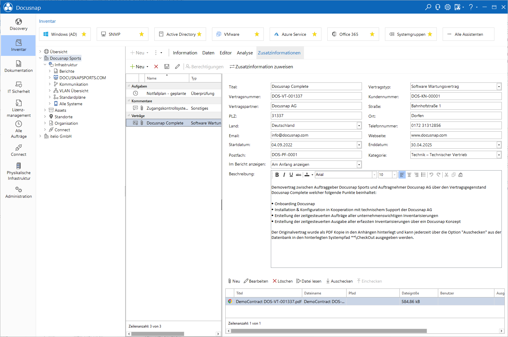 Docusnap Datenexplorer Erweiterungen Passwörter
