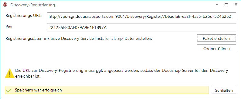 Docusnap Discovery Service konfigurieren - Paket erstellen Docusnap Discovery Service konfigurieren - Paket erstellen