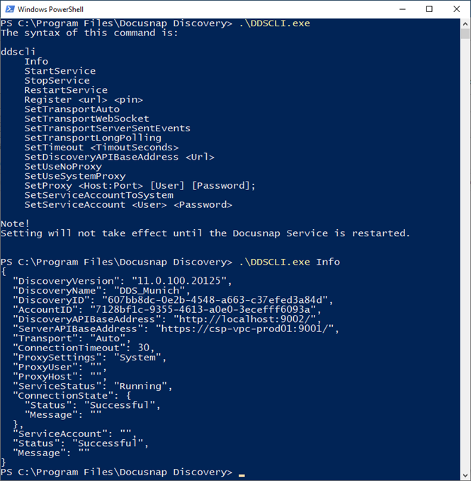 Docusnap Discovery Service - CLI