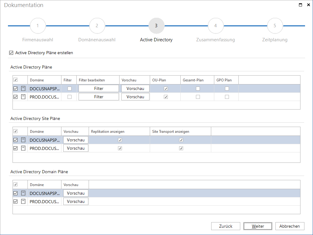 Docusnap Dokumentation Active Directory
