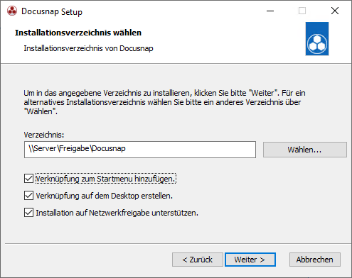 Docusnap Setup Pfad Freigaben Docusnap Setup Pfad Freigaben