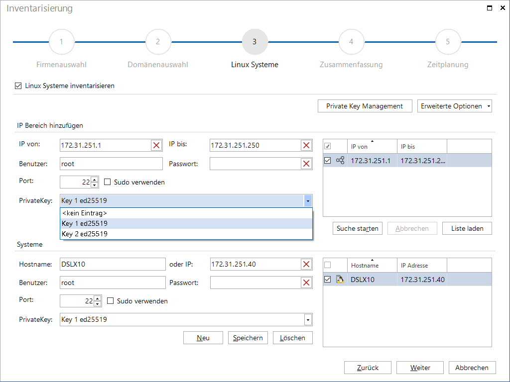 Docusnap Inventarisierung Linux Systeme Private Key Docusnap Inventarisierung Linux Systeme Private Key