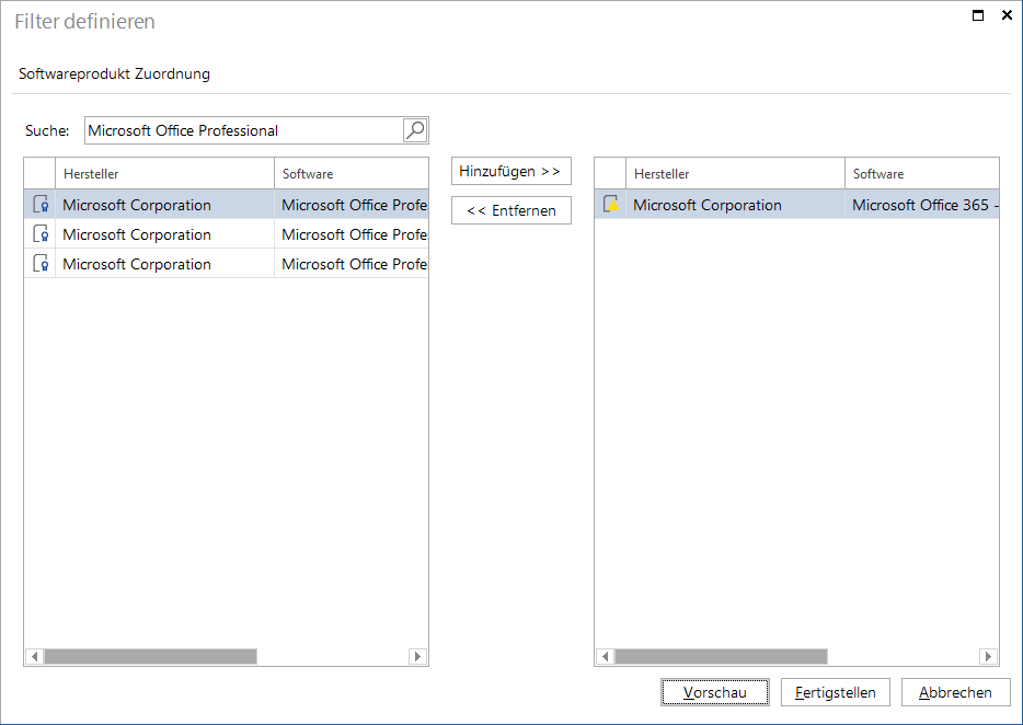 Docusnap Lizenzmanagement Softwareliste