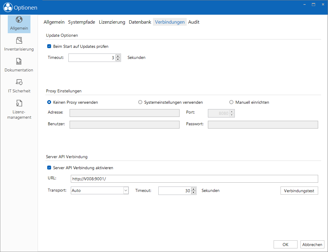 Docusnap-Extras allgemein optionen update Docusnap-Extras allgemein optionen update