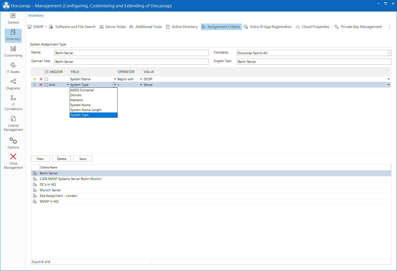 Docusnap Management Assignment Criteria Docusnap Management Assignment Criteria