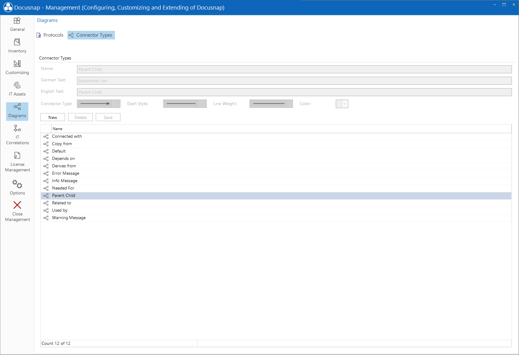 Docusnap Management Relations Connector Types Docusnap Management Relations Connector Types