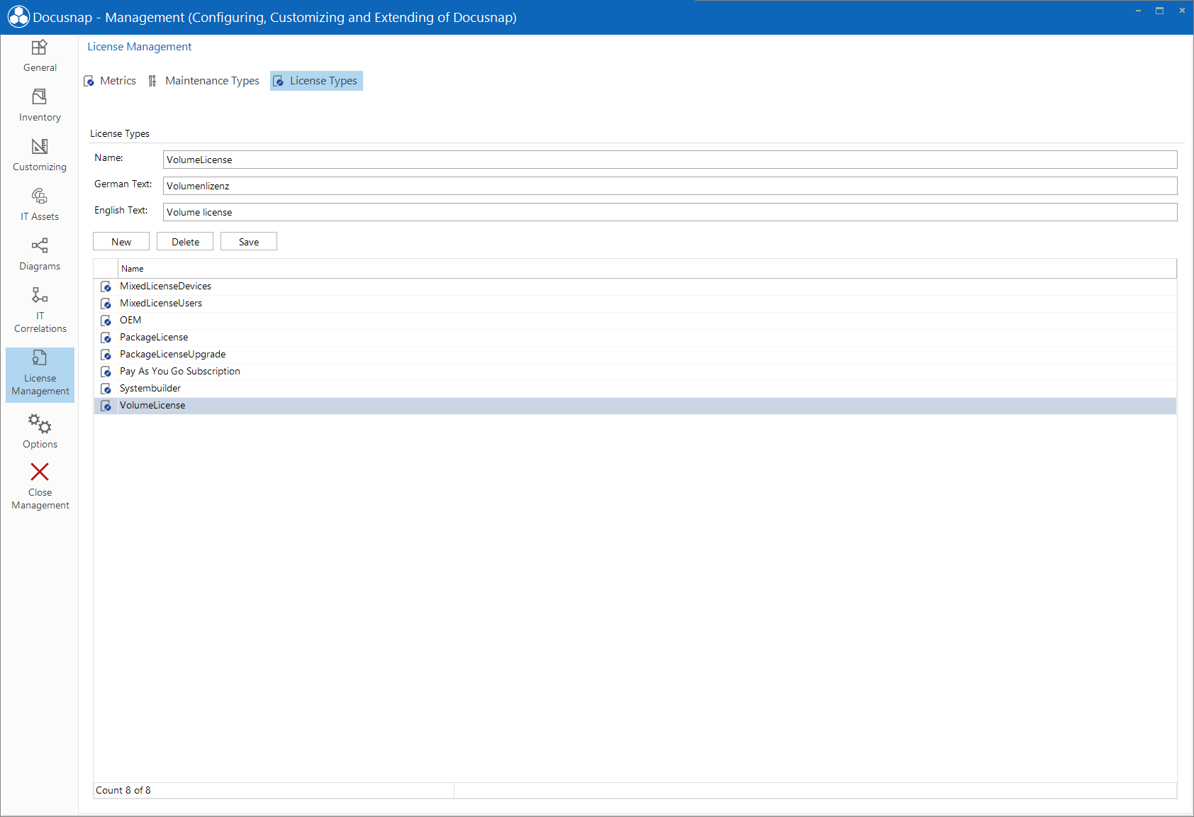 Docusnap Management License Management License Types Docusnap Management License Management License Types