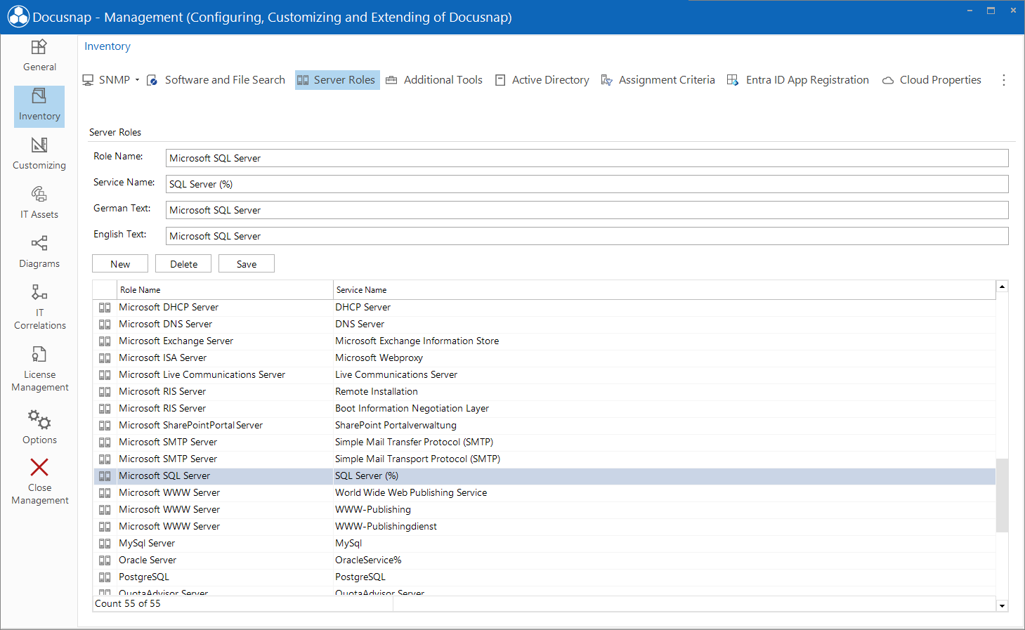 Docusnap Management Inventory Server Roles Docusnap Management Inventory Server Roles