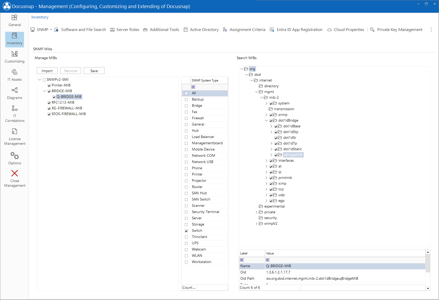 Docusnap Management Inventory SNMP MIBs Docusnap Management Inventory SNMP MIBs