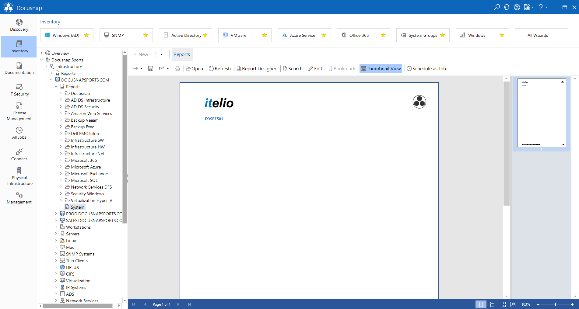 Docusnap Report Dialog Report Ececuted