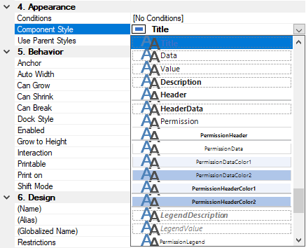 Docusnap-Report-Designer-Component-Style