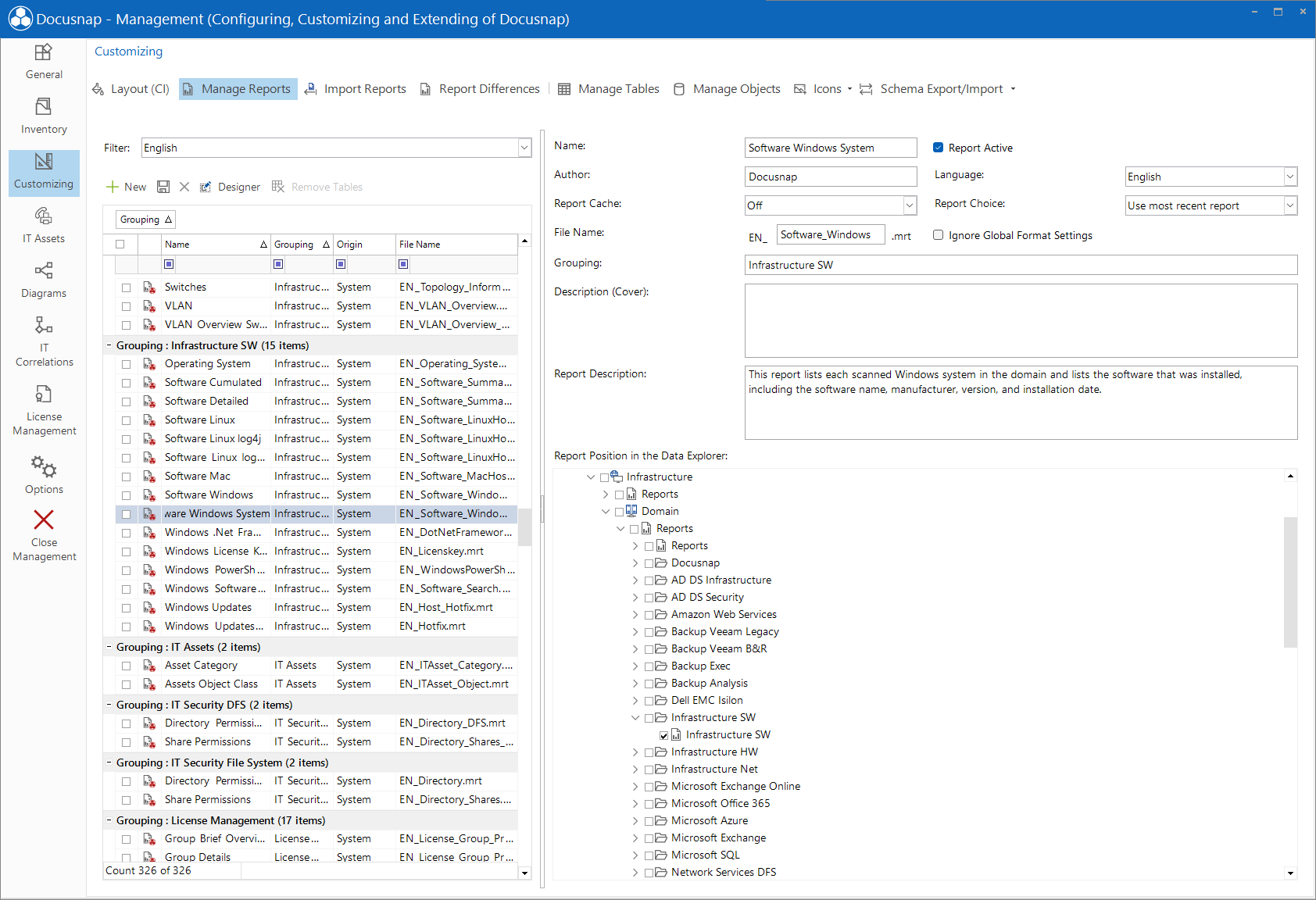 Docusnap tools report manager Docusnap tools report manager
