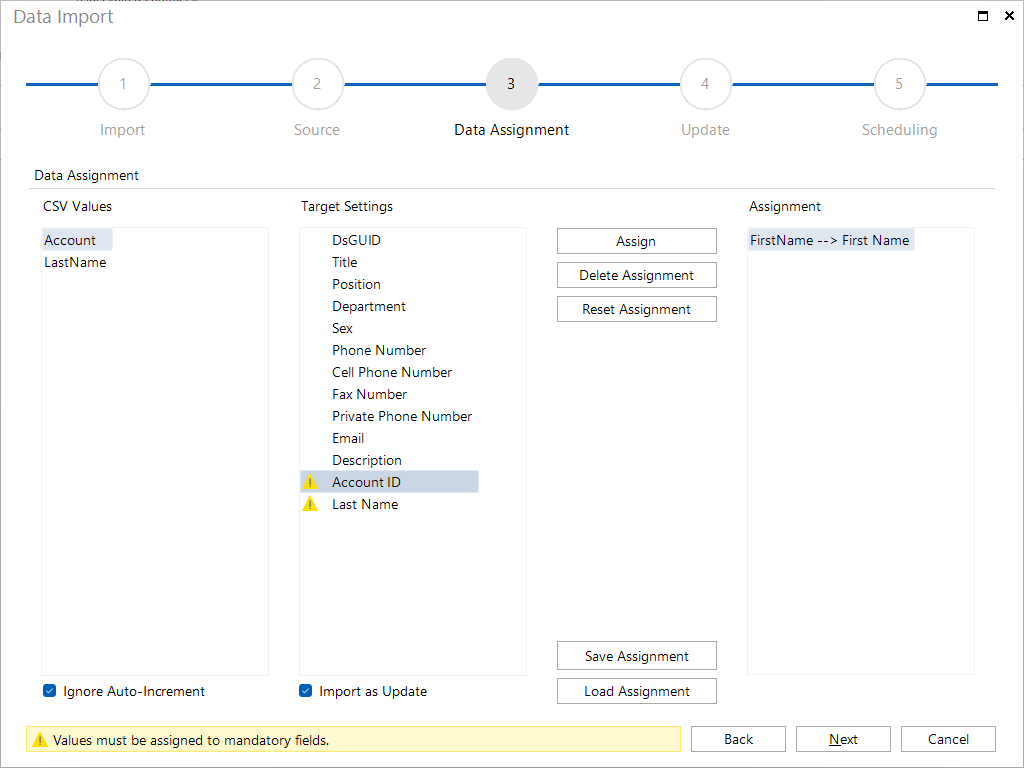 Docusnap-Data-Import-Data-Assignment-Table
