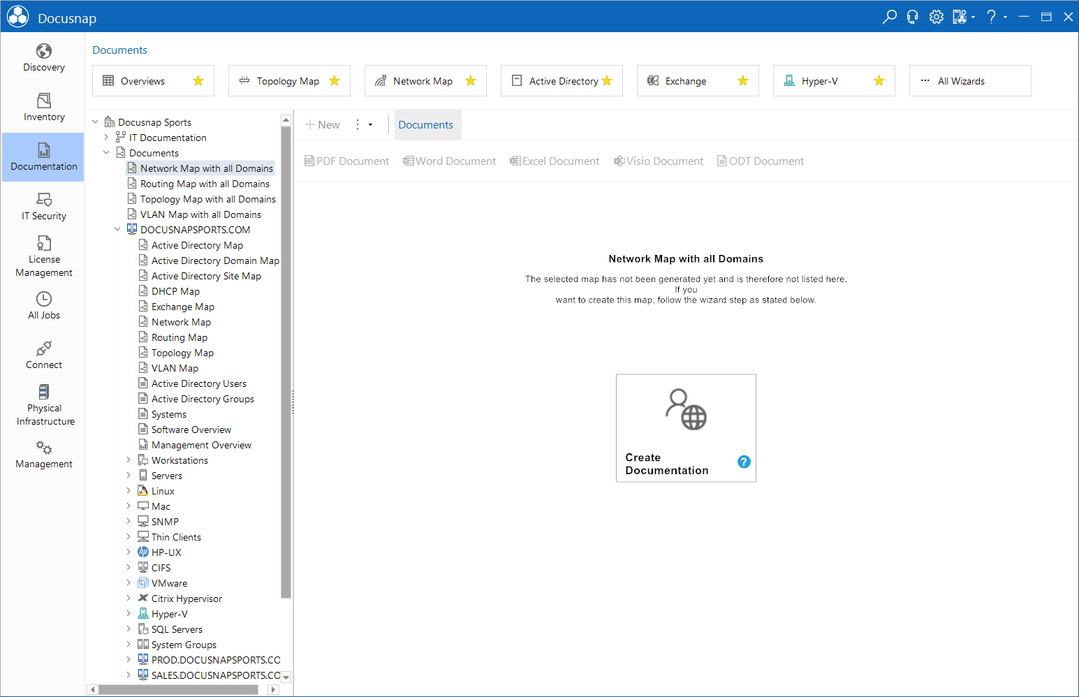 Docusnap-IT-Documentation-Network-Map-Dashboard