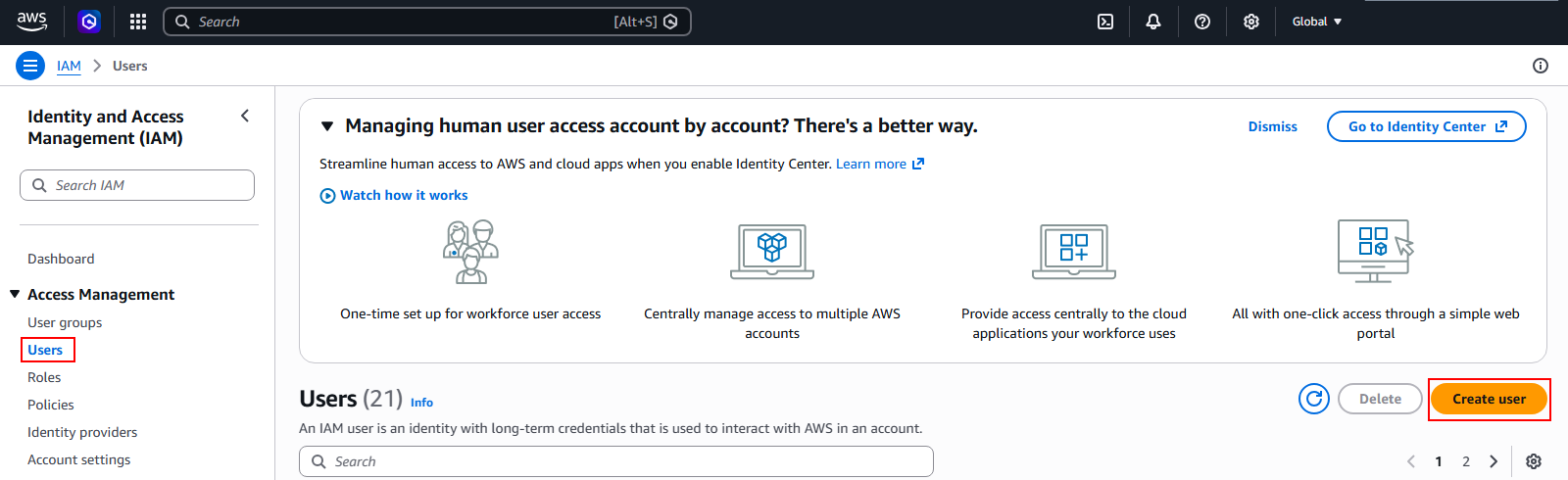 Docusnap Inventory AWS Preparations User Management Docusnap Inventory AWS Preparations User Management