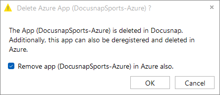 Docusnap Azure Apps Delete Message Docusnap Azure Apps Delete Message