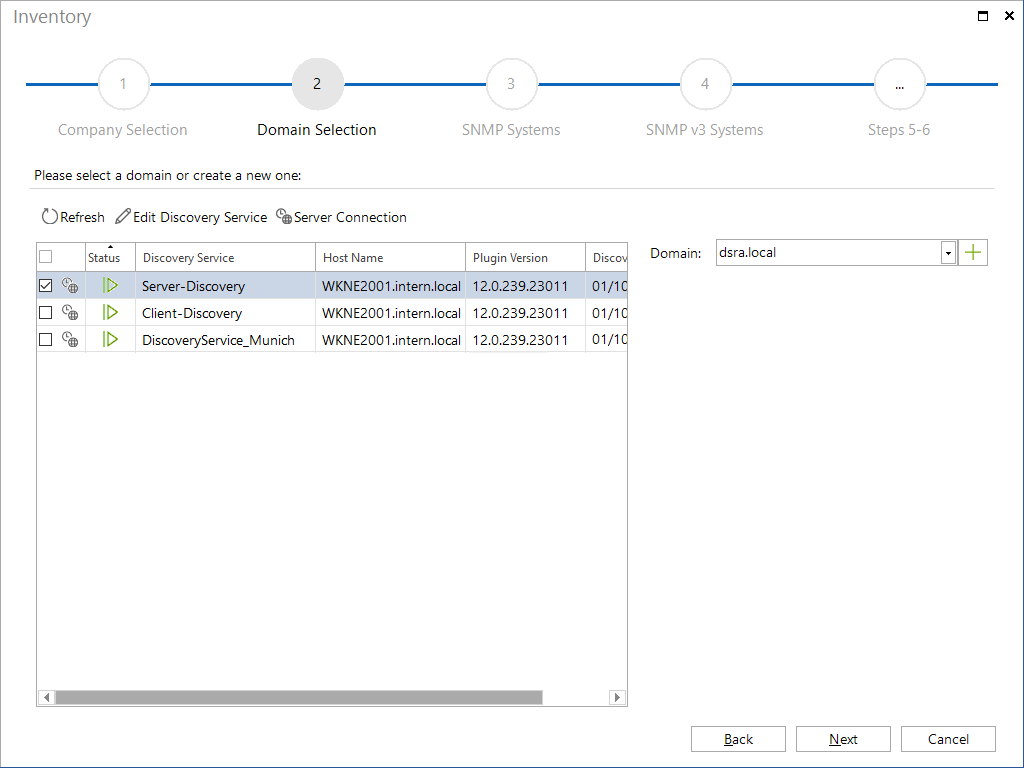 Docusnap Inventory Domain Without Authentication