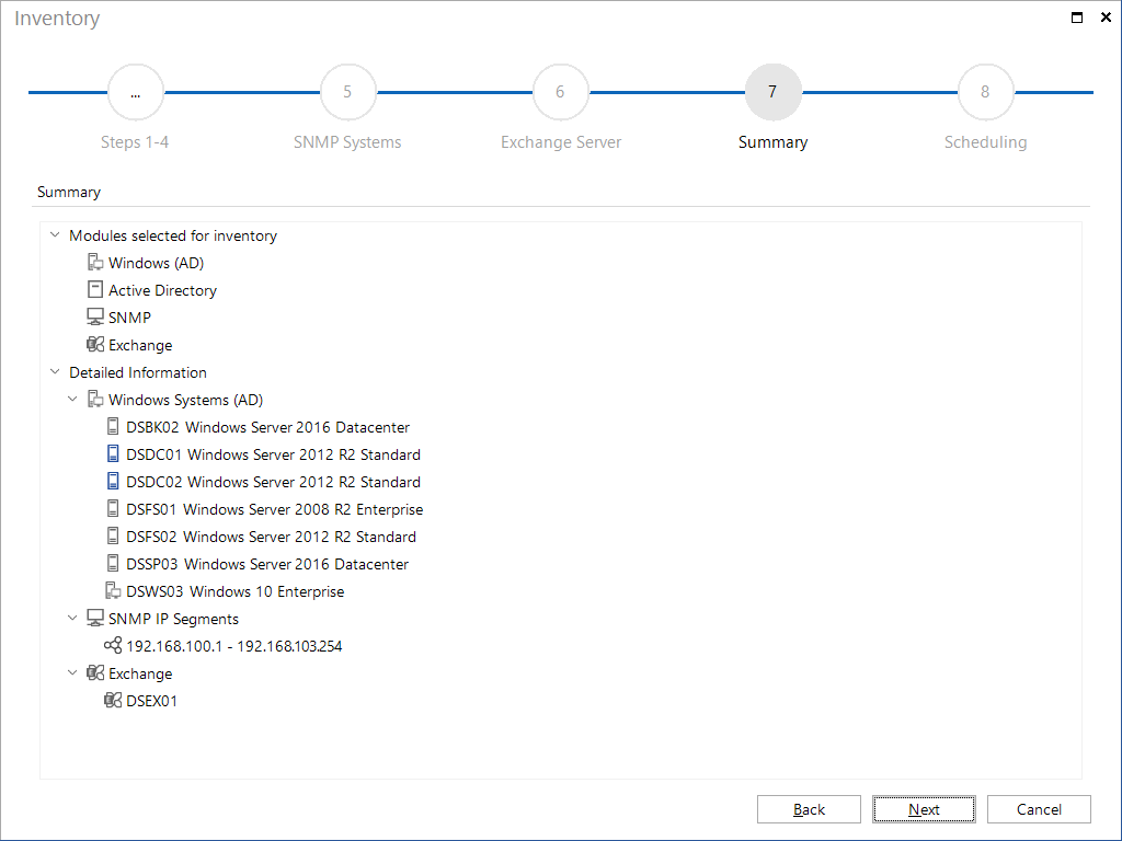 Docusnap Inventory Summary