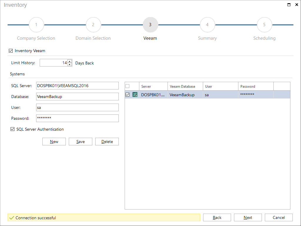 Docusnap Inventory Veeam