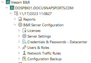 Docusnap Inventory Veeam Tree Configuration Docusnap Inventory Veeam Tree Configuration