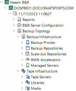Docusnap Inventory Veeam Tree Topology Docusnap Inventory Veeam Tree Topology