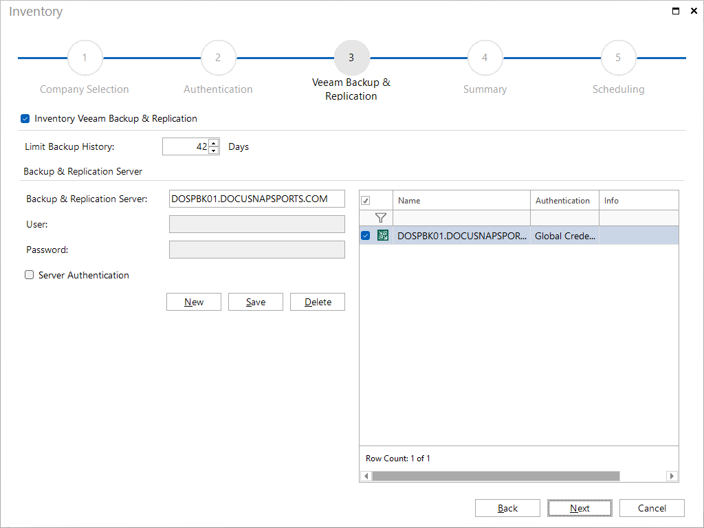Docusnap Inventory Veeam Docusnap Inventory Veeam