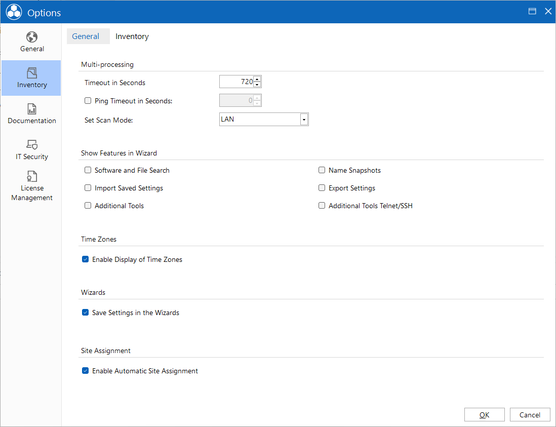 Docusnap Configuration Inventory General Timezone Docusnap Configuration Inventory General Timezone