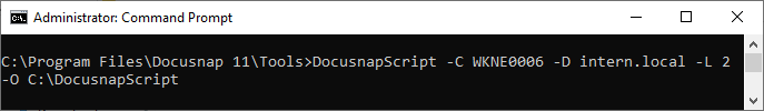 Docusnap-Script-Windows-Command-Line-C-D