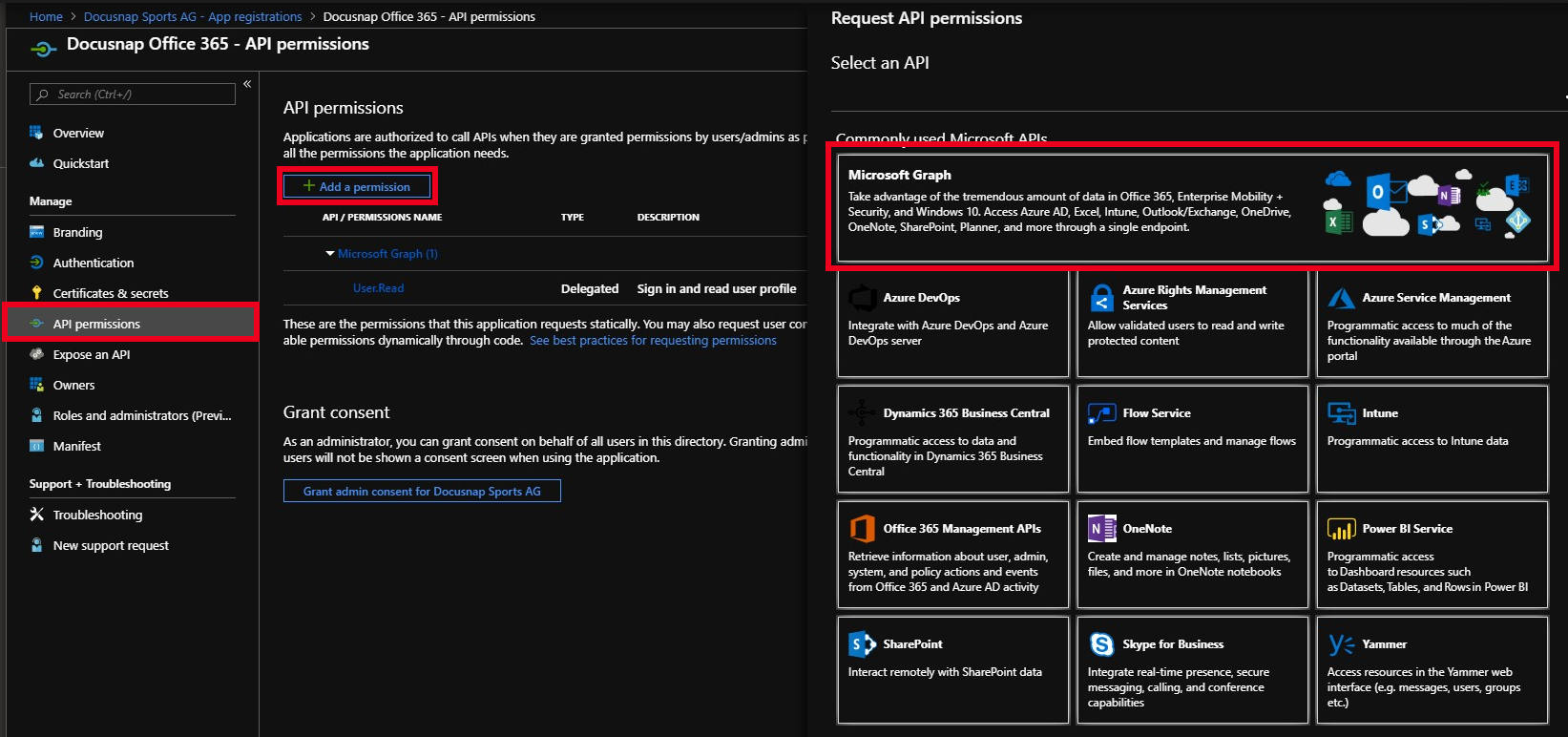 Docusnap-Inventory-Azure-Preparations-Office365-Authorize-Application