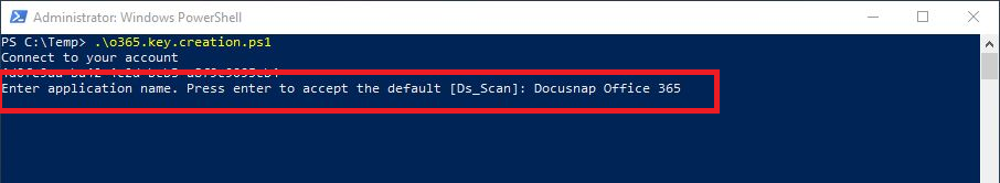 Docusnap-Inventory-Azure-Preparations-Office365-PowerShell-Application-Name
