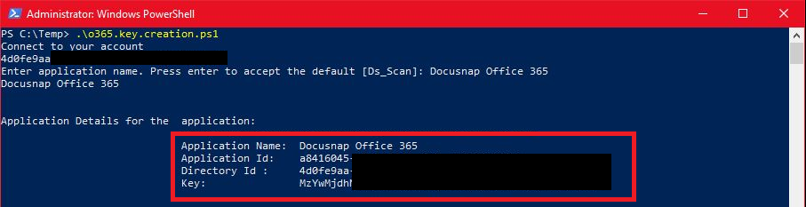 Docusnap-Inventory-Azure-Preparations-Office365-PowerShell-Inventory-Credentials