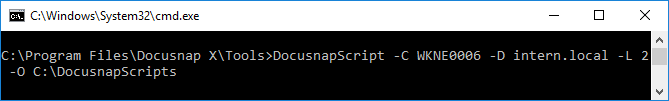 Docusnap-Script-Windows-Command-Line-C-D