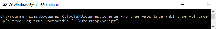 Docusnap-Skript-Exchange-Command-Line-Default