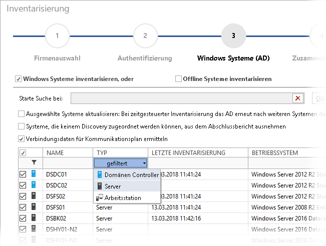 Docusnap-Inventarisierung-Windows-Systeme-Filter