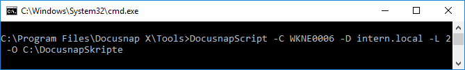 Docusnap-Skript-Windows-Command-Line-Parameter-C-D