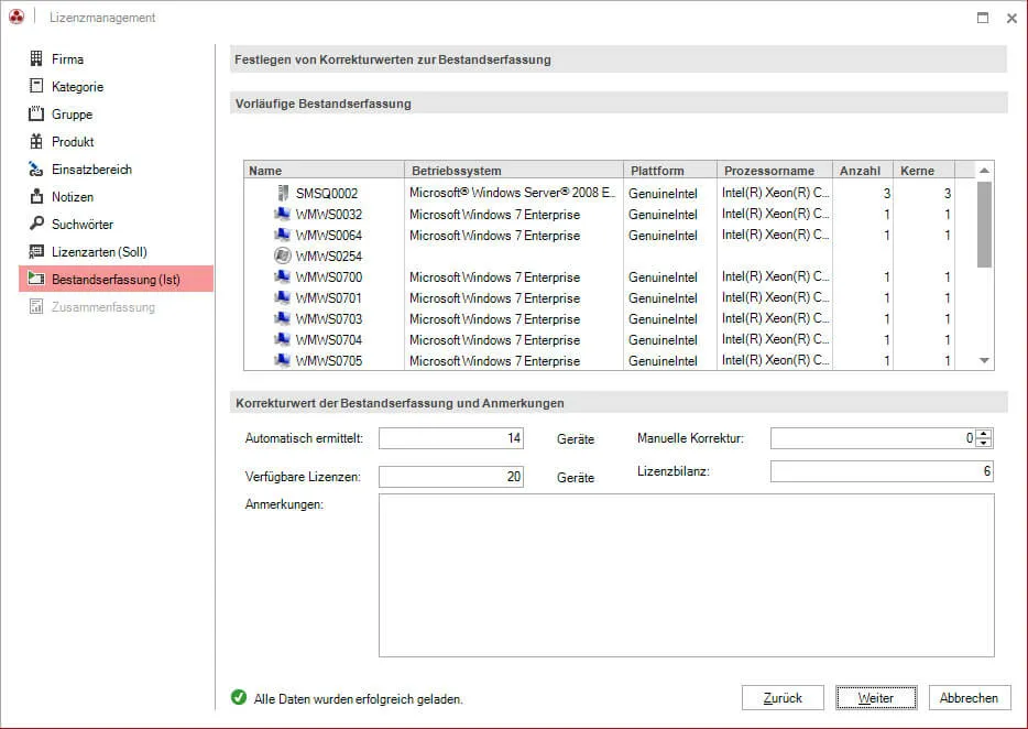 Simplified license management with Docusnap
