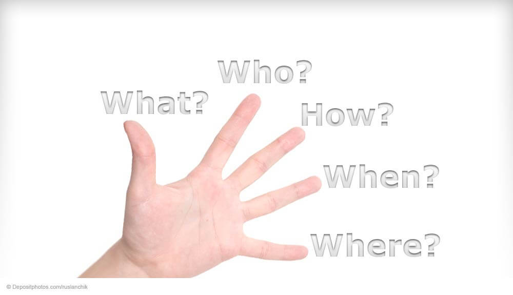 The five W questions of emergency preparedness