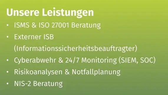 Die Kernleistungen von keepbit – IT-Sicherheit, Compliance und individuelle Beratung im Überblick.