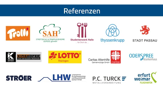 Auszug aus der Kundenbasis von kelobit IT-Experts – vertrauensvolle Partnerschaften in Wirtschaft und öffentlichen Sektor.