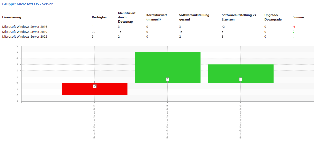 Placeholder: license compliance check in Docusnap 15 license management